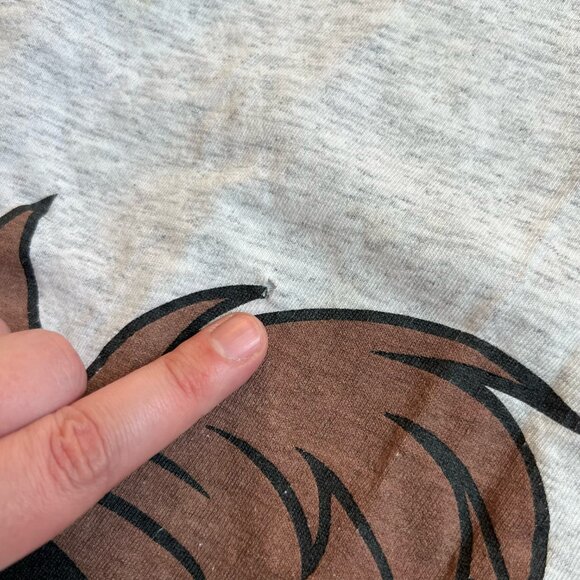 Vtg 90s Tasmanian Devil Looney Tunes Single Stitch T-Shirt Oversized Size 2XL - Picture 7 of 7